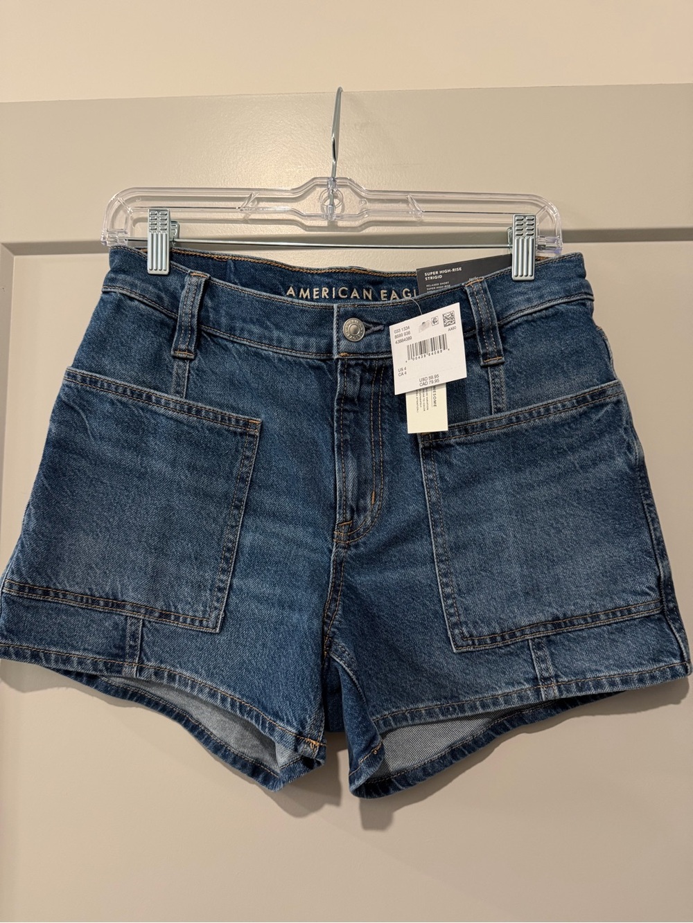 American Eagle Outfitters Indigo Blue Denim Pocket Shorts